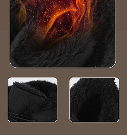 Men Snow Boots - Winter Hiking Shoes With Warm Plush Fur, Outdoor Ankle Boots - ZOOMNSTORE