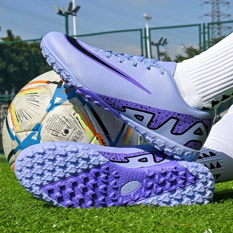 Men Soccer Shoes - Breathable Training Soccer Boots | Rubber Outsole Cleats - ZOOMNSTORE