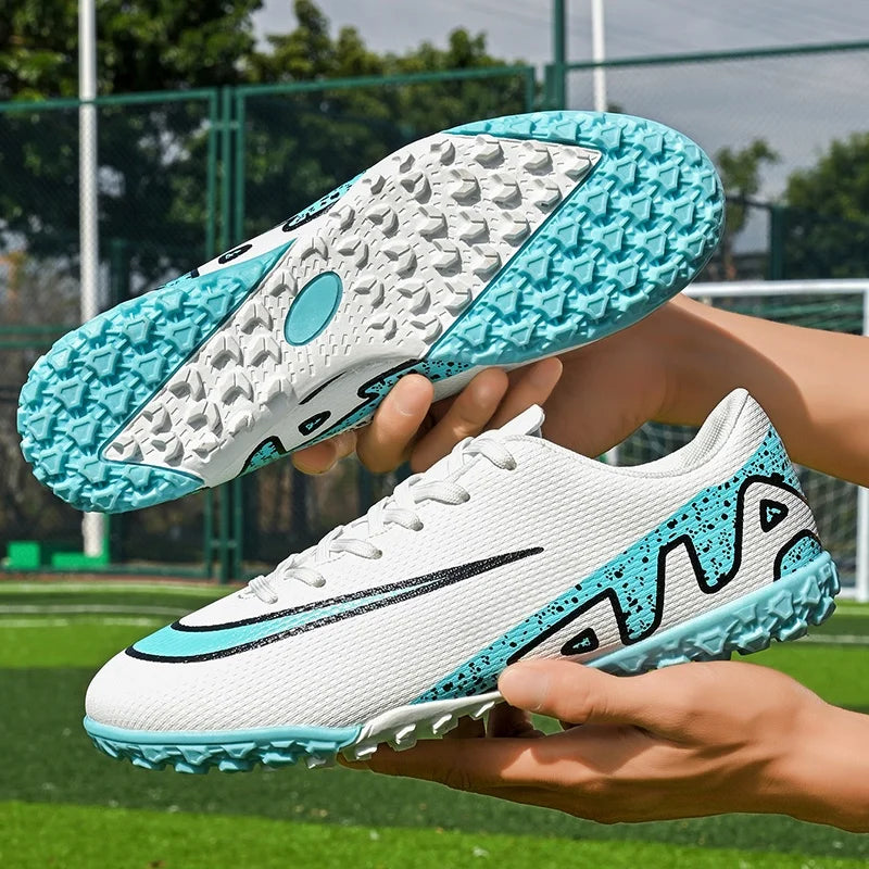 Men Soccer Shoes - Breathable Training Soccer Boots | Rubber Outsole Cleats - ZOOMNSTORE