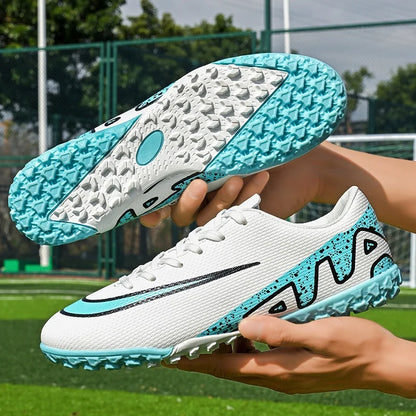 Men Soccer Shoes - Breathable Training Soccer Boots | Rubber Outsole Cleats - ZOOMNSTORE