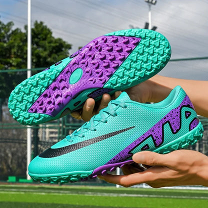 Men Soccer Shoes - Breathable Training Soccer Boots | Rubber Outsole Cleats - ZOOMNSTORE