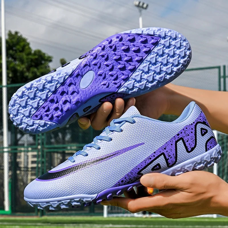 Men Soccer Shoes - Breathable Training Soccer Boots | Rubber Outsole Cleats - ZOOMNSTORE