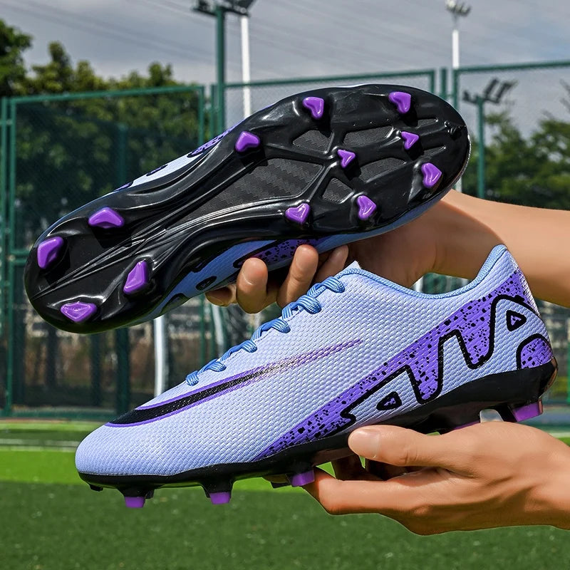 Men Soccer Shoes - Breathable Training Soccer Boots | Rubber Outsole Cleats - ZOOMNSTORE