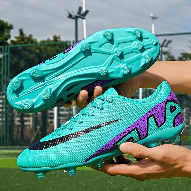 Men Soccer Shoes - Breathable Training Soccer Boots | Rubber Outsole Cleats - ZOOMNSTORE