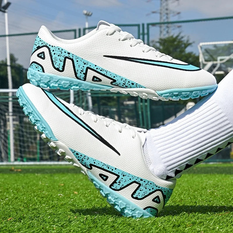 Men Soccer Shoes - Breathable Training Soccer Boots | Rubber Outsole Cleats - ZOOMNSTORE