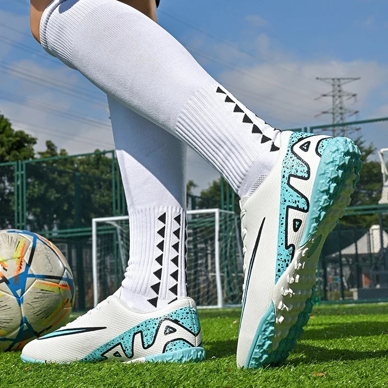 Men Soccer Shoes - Breathable Training Soccer Boots | Rubber Outsole Cleats - ZOOMNSTORE