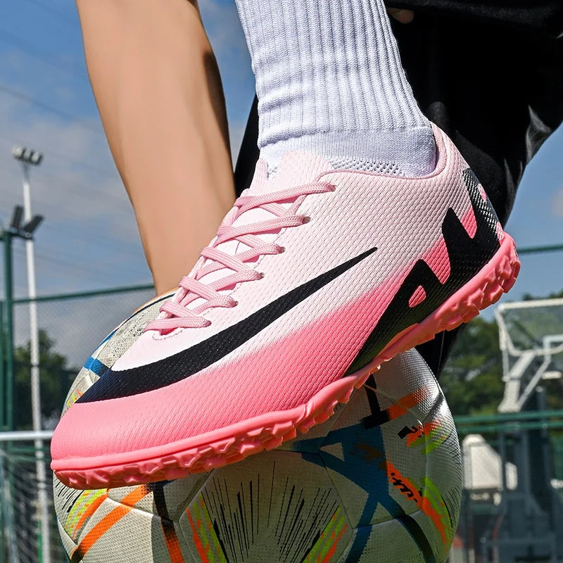 Men Soccer Shoes - Breathable Training Soccer Boots | Rubber Outsole Cleats - ZOOMNSTORE