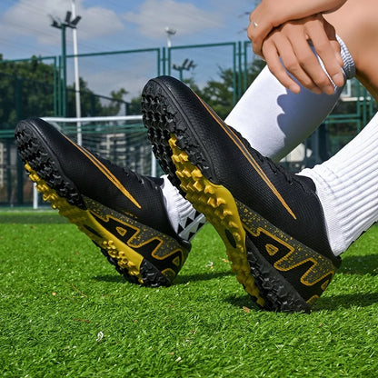 Men Soccer Shoes - Breathable Training Soccer Boots | Rubber Outsole Cleats - ZOOMNSTORE