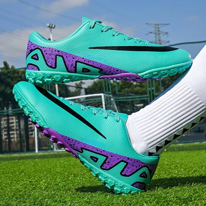 Men Soccer Shoes - Breathable Training Soccer Boots | Rubber Outsole Cleats - ZOOMNSTORE