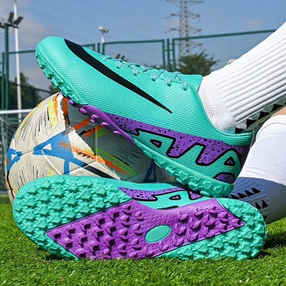 Men Soccer Shoes - Breathable Training Soccer Boots | Rubber Outsole Cleats - ZOOMNSTORE