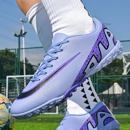 Men Soccer Shoes - Breathable Training Soccer Boots | Rubber Outsole Cleats - ZOOMNSTORE