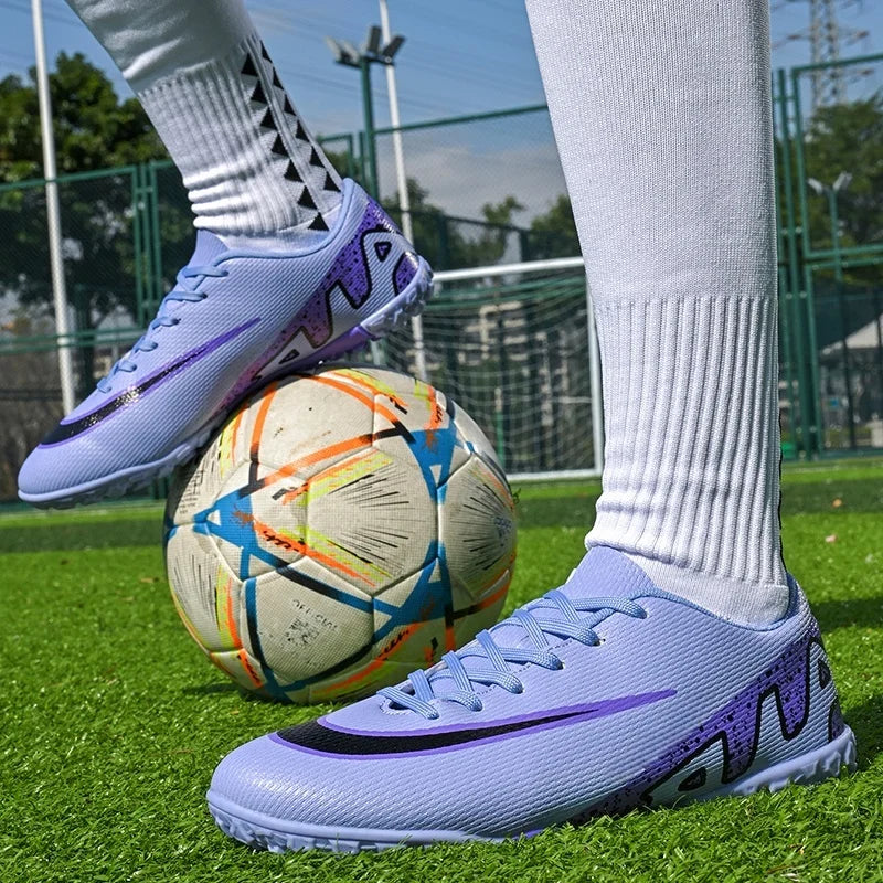 Men Soccer Shoes - Breathable Training Soccer Boots | Rubber Outsole Cleats - ZOOMNSTORE