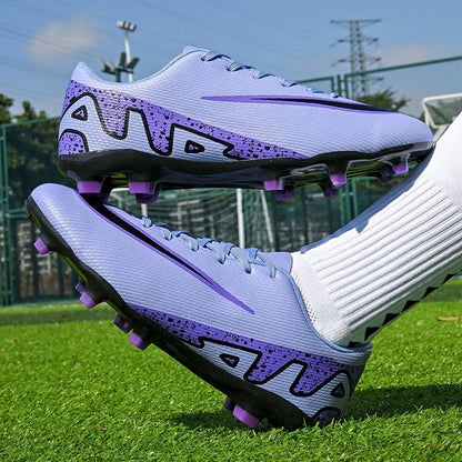 Men Soccer Shoes - Breathable Training Soccer Boots | Rubber Outsole Cleats - ZOOMNSTORE