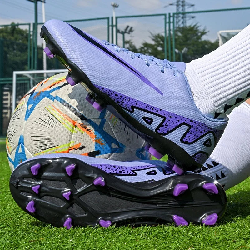 Men Soccer Shoes - Breathable Training Soccer Boots | Rubber Outsole Cleats - ZOOMNSTORE
