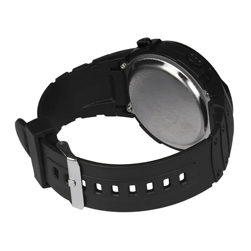 Men Sport Digital Watch - Waterproof Sports Watch With Silicone Band & Chronograph - ZOOMNSTORE