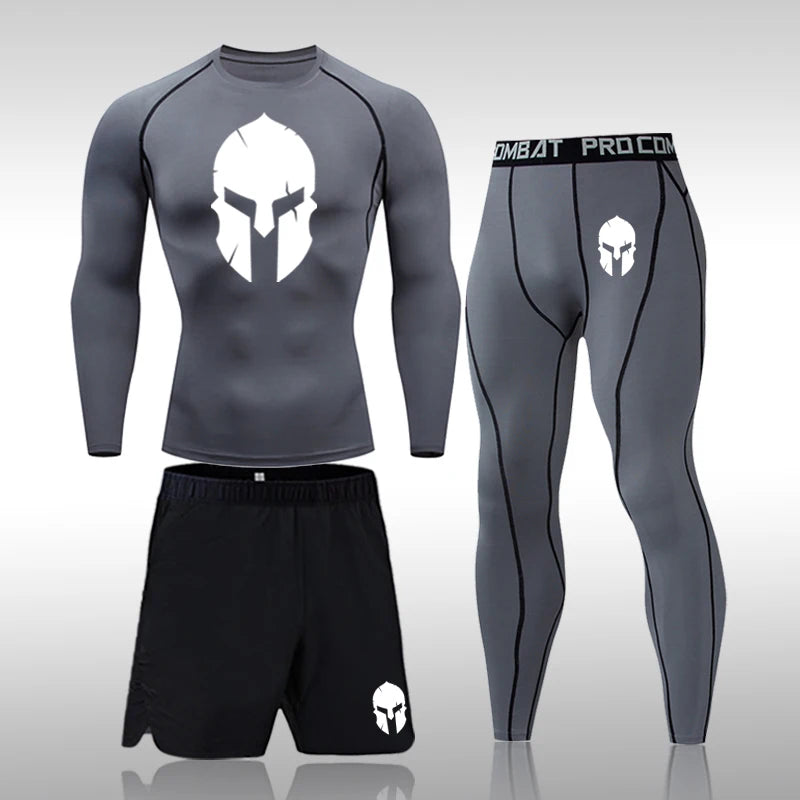 Men Sport Suits - Compression Workout Gear | Rashguard Shirts & MMA Fightwear - ZOOMNSTORE