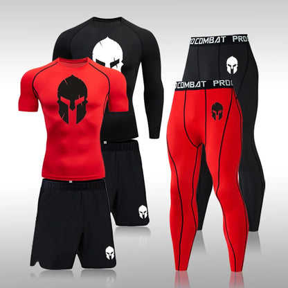 Men Sport Suits - Compression Workout Gear | Rashguard Shirts & MMA Fightwear - ZOOMNSTORE