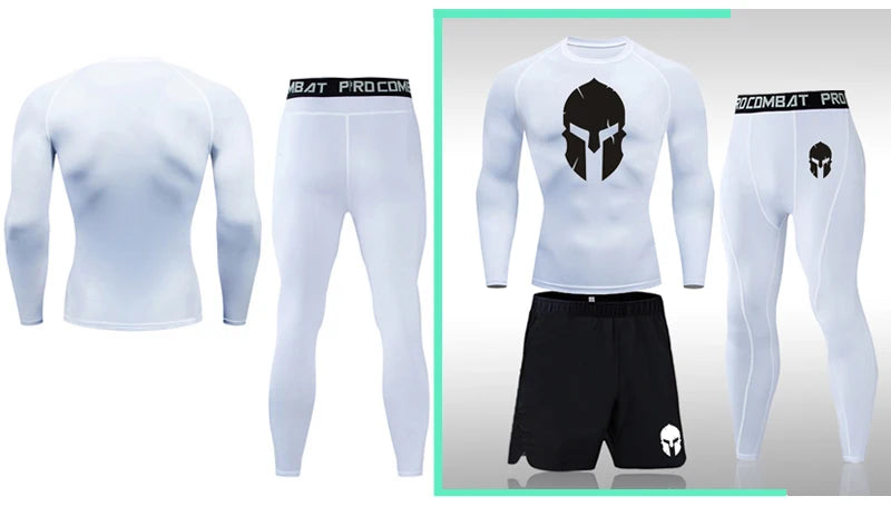 Men Sport Suits - Compression Workout Gear | Rashguard Shirts & MMA Fightwear - ZOOMNSTORE