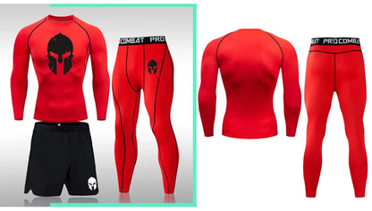 Men Sport Suits - Compression Workout Gear | Rashguard Shirts & MMA Fightwear - ZOOMNSTORE