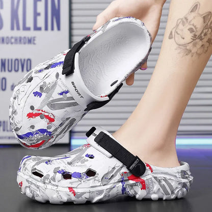 Men Summer Clogs Plus Size Outdoor Garden Sandals - Comfortable EVA Slippers - ZOOMNSTORE