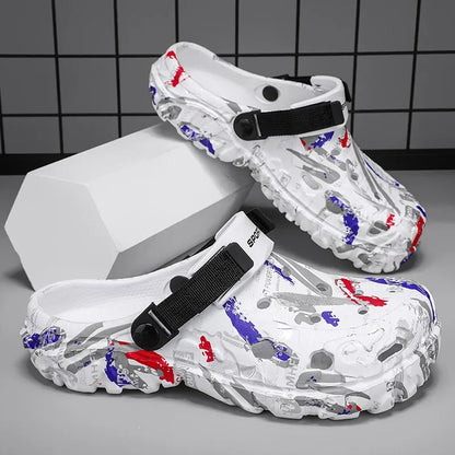 Men Summer Clogs Plus Size Outdoor Garden Sandals - Comfortable EVA Slippers - ZOOMNSTORE