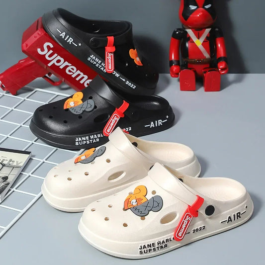 Men Summer Sandals - Lightweight Beach Slip On Soft EVA Clogs Waterproof Casual Shoes - ZOOMNSTORE