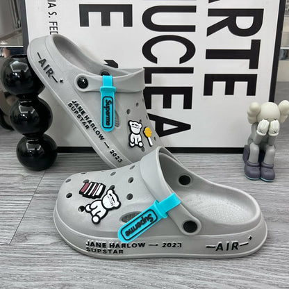 Men Summer Sandals - Lightweight Beach Slip On Soft EVA Clogs Waterproof Casual Shoes - ZOOMNSTORE