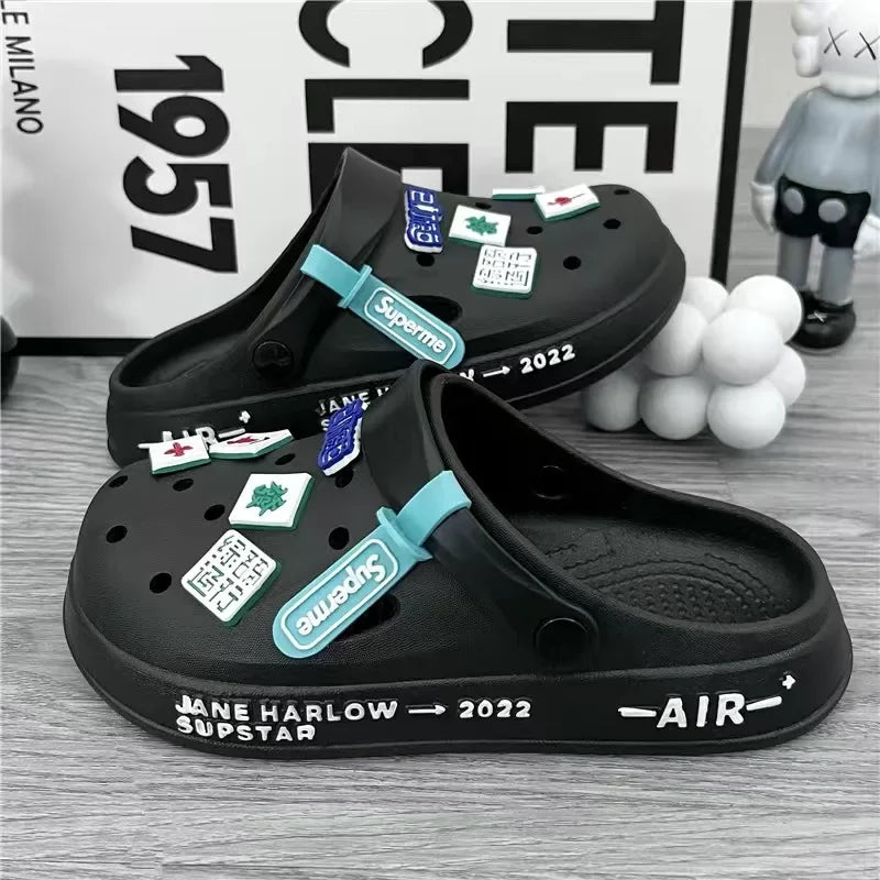 Men Summer Sandals - Lightweight Beach Slip On Soft EVA Clogs Waterproof Casual Shoes - ZOOMNSTORE