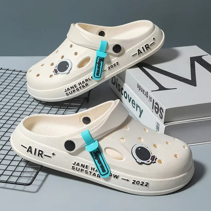 Men Summer Sandals - Lightweight Beach Slip On Soft EVA Clogs Waterproof Casual Shoes - ZOOMNSTORE