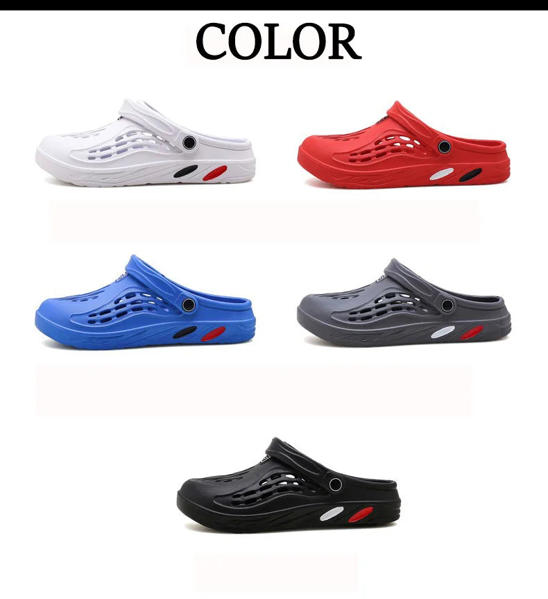 Mens Lightweight EVA Sandals - Casual Clogs for Beach and Outdoor Use Big Size 49 - ZOOMNSTORE