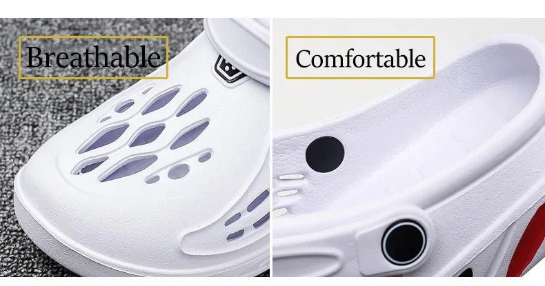 Mens Lightweight EVA Sandals - Casual Clogs for Beach and Outdoor Use Big Size 49 - ZOOMNSTORE