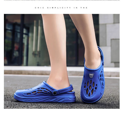 Mens Lightweight EVA Sandals - Casual Clogs for Beach and Outdoor Use Big Size 49 - ZOOMNSTORE