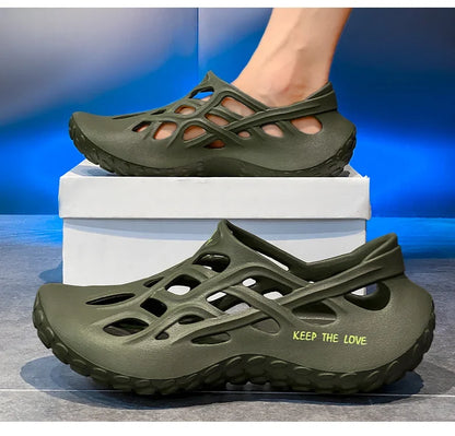 Men Summer Sandals – Lightweight EVA Casual Slip-On Shoes for Beach & Garden - ZOOMNSTORE