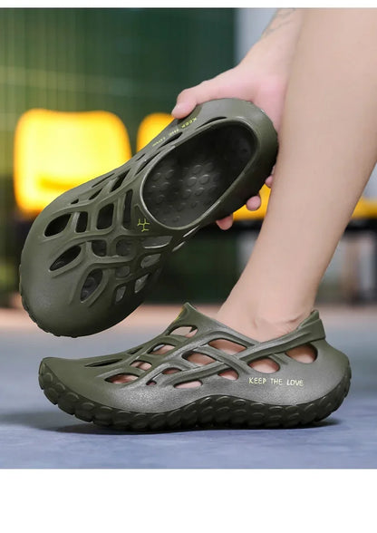 Men Summer Sandals – Lightweight EVA Casual Slip-On Shoes for Beach & Garden - ZOOMNSTORE