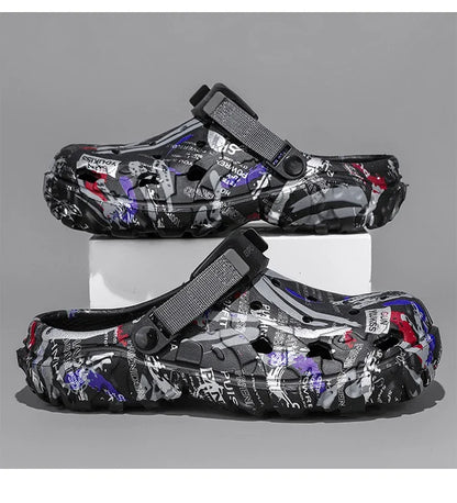 Men Summer Slippers - Lightweight Camouflage Platform Outdoor Clogs | Soft EVA Slides - ZOOMNSTORE
