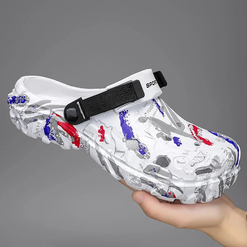 Men Summer Slippers - Lightweight Camouflage Platform Outdoor Clogs | Soft EVA Slides - ZOOMNSTORE