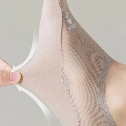 Mens Summer No-Show Socks - Thin Mesh Ankle Socks Sweat Absorbent Ultra-Thin Comfort - ZOOMNSTORE