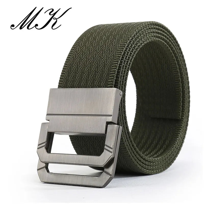 Men Tactical Belt - Durable Nylon Belts for Men with Double D-Ring Buckle - ZOOMNSTORE