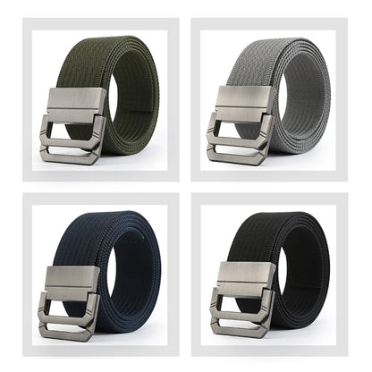 Men Tactical Belt - Durable Nylon Belts for Men with Double D-Ring Buckle - ZOOMNSTORE