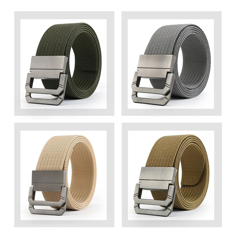 Men Tactical Belt - Durable Nylon Belts for Men with Double D-Ring Buckle - ZOOMNSTORE