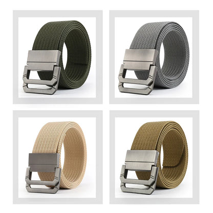 Men Tactical Belt - Durable Nylon Belts for Men with Double D-Ring Buckle - ZOOMNSTORE