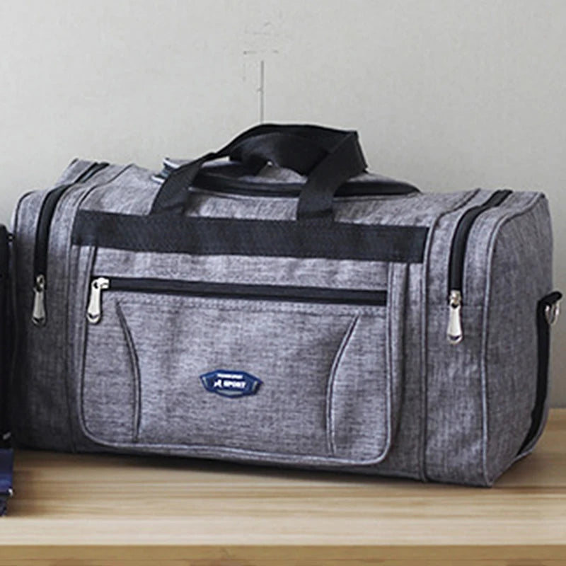 Large Waterproof Oxford Duffle Bag - Mens Travel Hand Luggage - ZOOMNSTORE