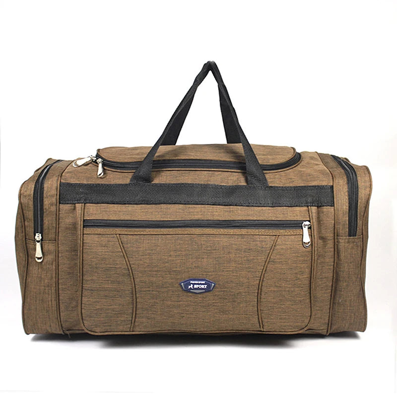 Large Waterproof Oxford Duffle Bag - Mens Travel Hand Luggage - ZOOMNSTORE