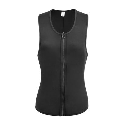Men Waist Trainer | Tummy Control Vest - Fitness Corset Zip Sauna Tank Top - ZOOMNSTORE
