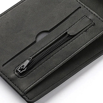 Mens Multi-Card Wallet - Fashionable PU Leather Coin Purse with Large Capacity - ZOOMNSTORE