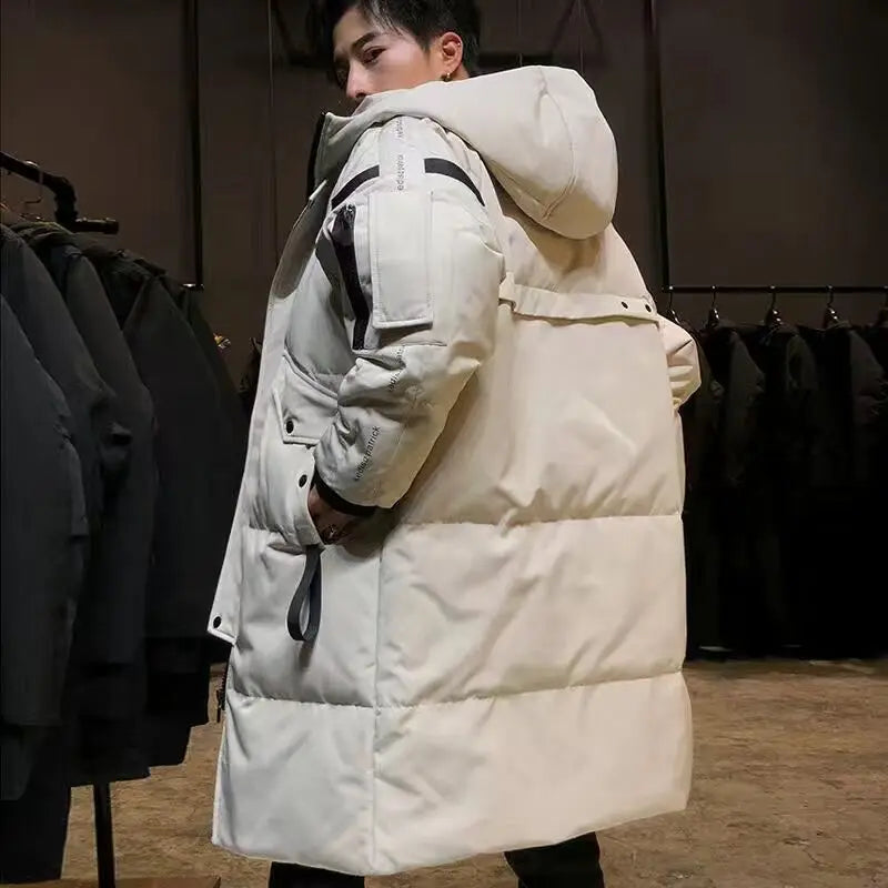 Men Winter Jacket – Thick Warm Parka Coat With Zipper Closure And Hooded Design - ZOOMNSTORE