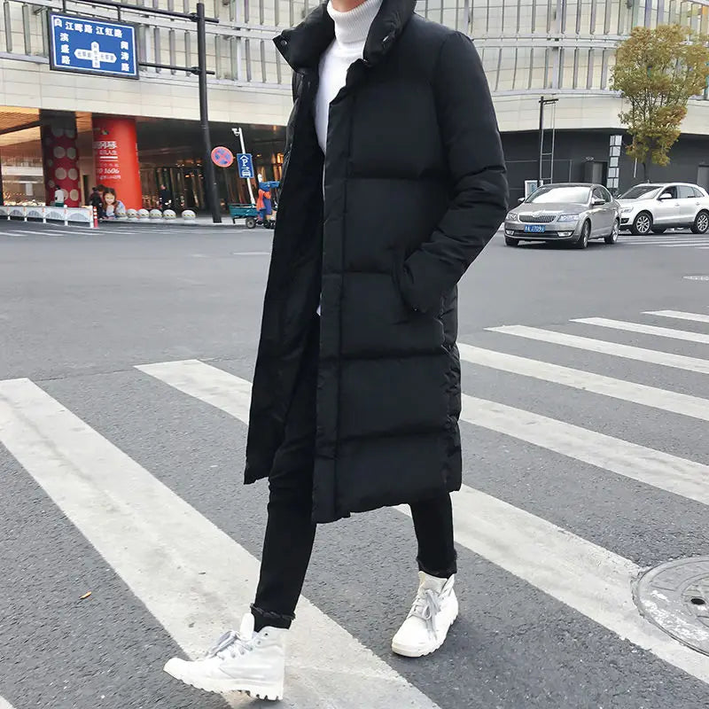 Men Winter Jacket – Thick Warm Parka Coat With Zipper Closure And Hooded Design - ZOOMNSTORE