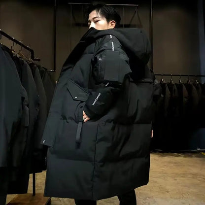 Men Winter Jacket – Thick Warm Parka Coat With Zipper Closure And Hooded Design - ZOOMNSTORE