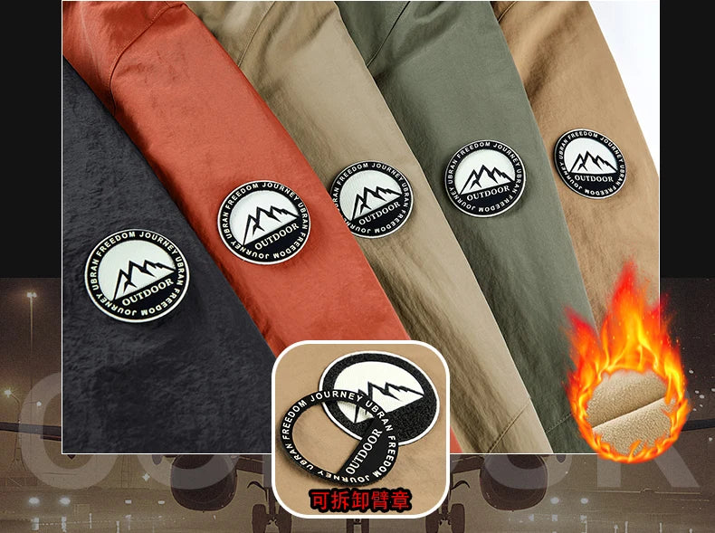 Men Winter Parka - Quilted Waterproof Jacket With Detachable Hood & Warm Fleece Lining - ZOOMNSTORE