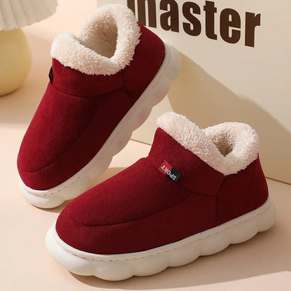 Mens Plush Indoor Slippers - Soft Fluffy Cotton House Shoes - ZOOMNSTORE